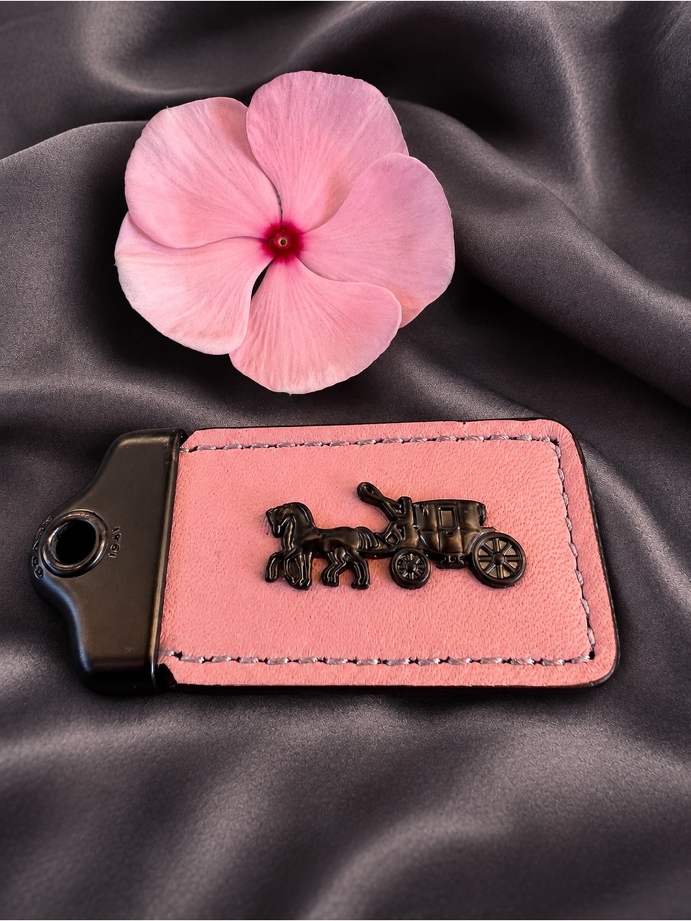 COACH 1941 Bag’s Hanging Tag Leather Horse and Carriage Bag Charm Hangtag